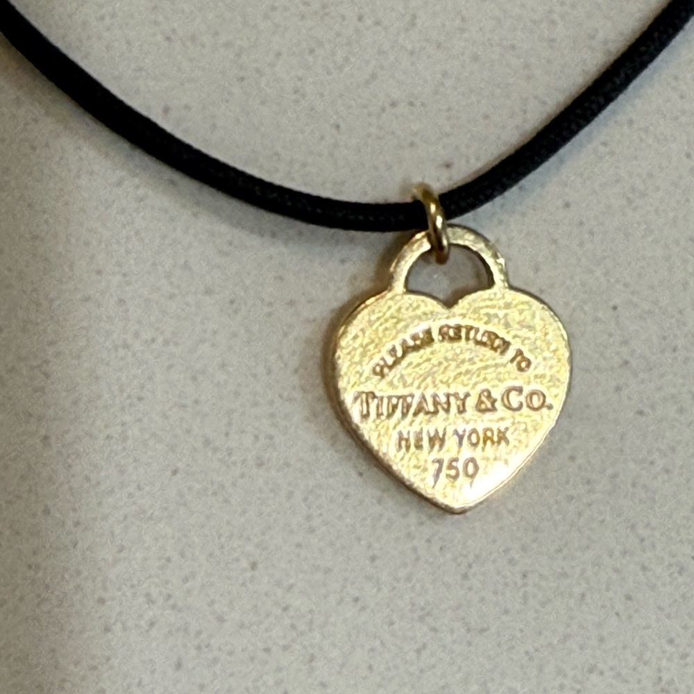 Tiffany & Co. Gold Heart Charm Necklace